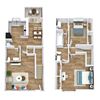 Two bedroom floor plan 1188 square foot